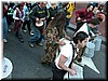 The march was not quiet - lots of singing, chanting, and playing of instruments and music.  