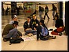 These students create more posters within the BART station